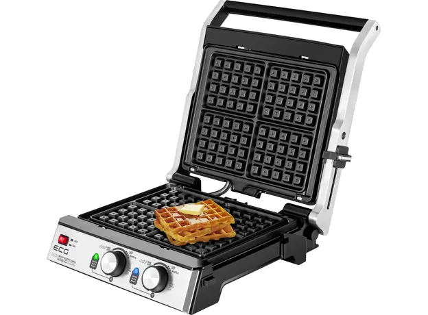 Контактный гриль (прижимной) ECG Kg 2033 Duo Grill & Waffle - изображение 11