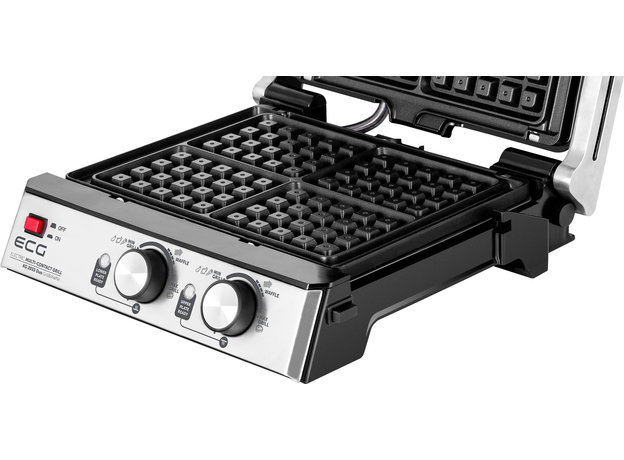 Контактный гриль (прижимной) ECG Kg 2033 Duo Grill & Waffle - изображение 12