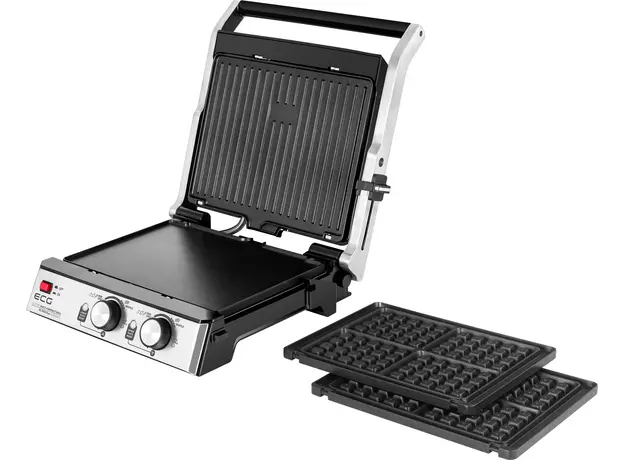 Контактный гриль (прижимной) ECG Kg 2033 Duo Grill & Waffle - изображение 22