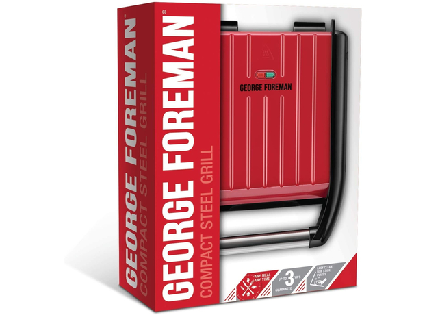 Контактный гриль (прижимной) GEORGE FOREMAN 25030-56 Compact Steel - изображение 12