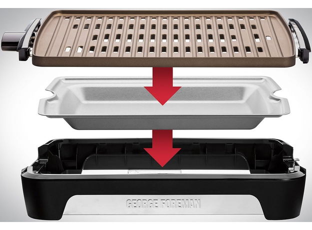 Гриль-барбекю George Foreman Smokeless BBQ Grill Large 25850-56 черный - изображение 2