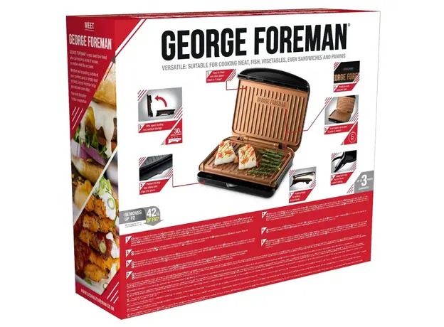 Контактный гриль (прижимной) George Foreman Fit Grill Medium 25811-56 черный - изображение 11