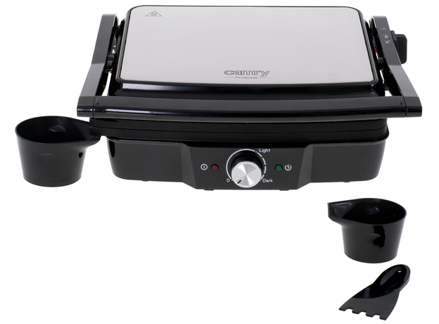 Контактный гриль (прижимной) Camry CR 3053 Temperature control 2000W Black (5903887801973) - изображение 5