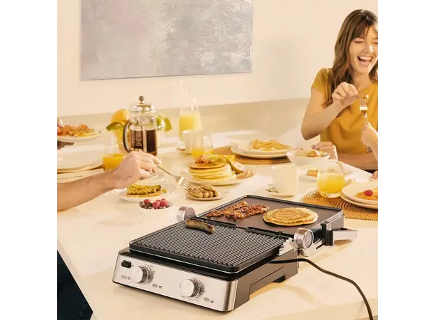 Контактный гриль (прижимной) Braun MultiGrill 7 Contact grill CG 7020 нержавейка - изображение 7