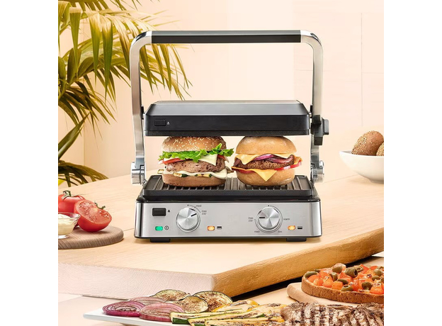 Контактный гриль (прижимной) Braun MultiGrill 7 Contact grill CG 7020 нержавейка - изображение 8