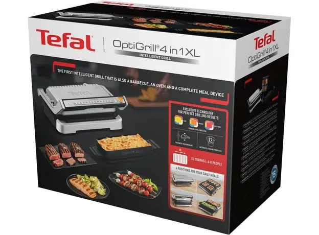 Контактный гриль (прижимной) Tefal OptiGrill 4 in 1 XL GC784D - изображение 15