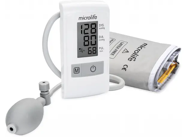 Тонометр полуавтоматический Microlife BP N1 Basic с индикатором гипертензии 