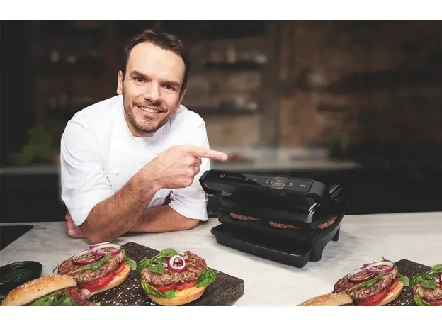 Контактный гриль (прижимной) TEFAL OptiGrill Elite GC750830 - изображение 8