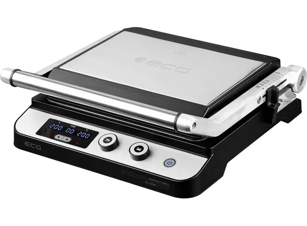 Контактный гриль (прижимной) ECG KG 1000 Gourmet нержавейка 