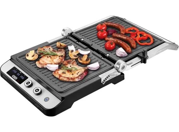 Контактный гриль (прижимной) ECG KG 1000 Gourmet нержавейка - изображение 14