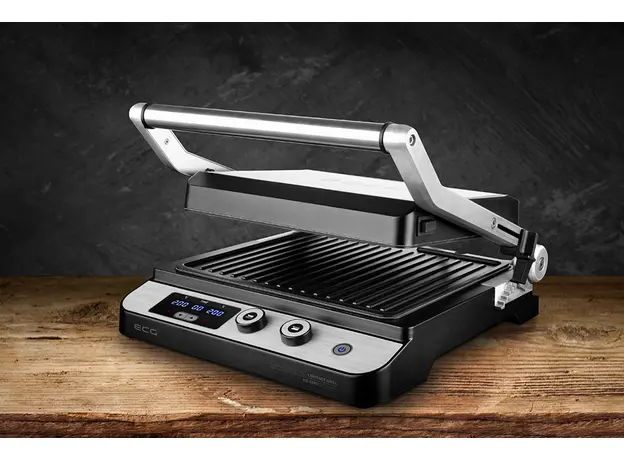 Контактный гриль (прижимной) ECG KG 1000 Gourmet нержавейка - изображение 18
