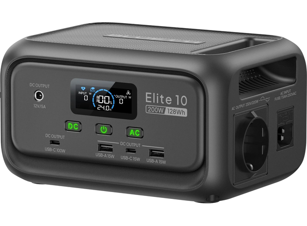 Зарядная станция Bluetti Elite 10 / 200 Вт / 128 Вт⋅ч / LiFePO4 (P-EL10-EU-GY-BL-010) - изображение 2