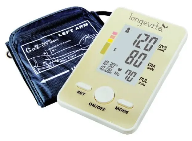 Тонометр автоматический Longevita BP-102 для измерения артериального давления на плече 