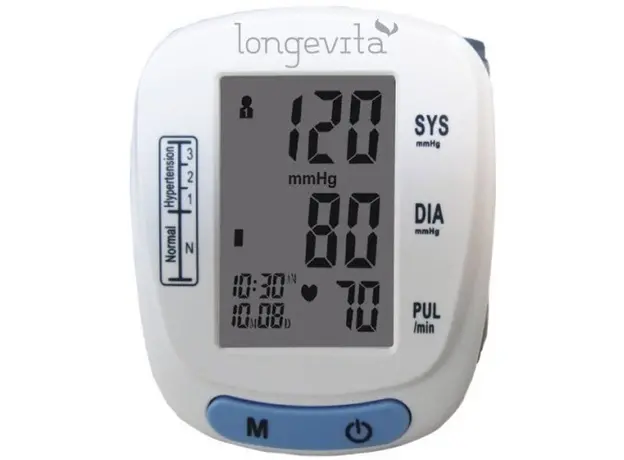 Тонометр автоматический LONGEVITA BP-201M для измерения артериального давления на запьястье - изображение 2