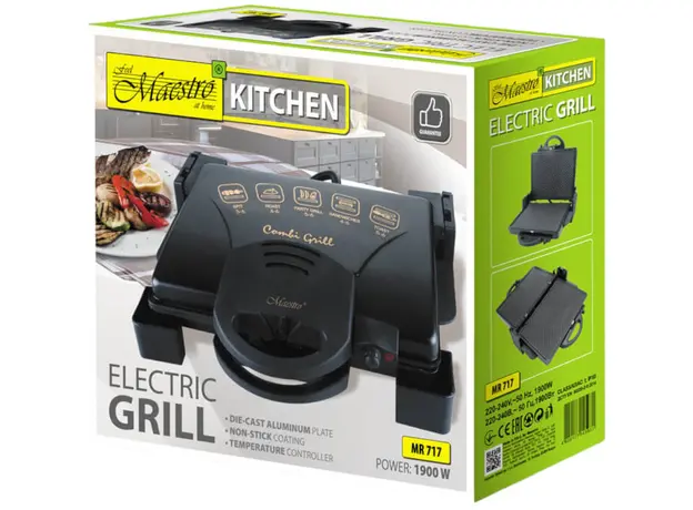Контактный гриль (прижимной) Maestro MR-717 (4820177145931) - изображение 6