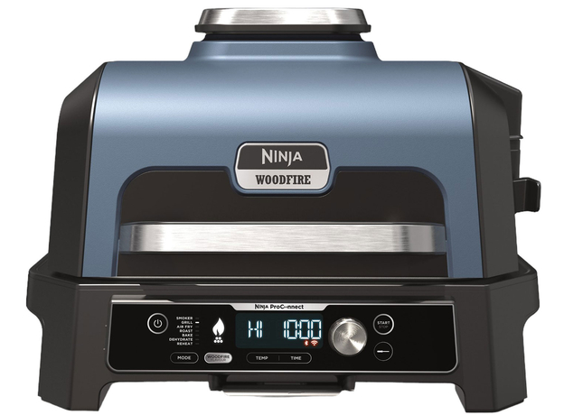 Гриль кухонный Ninja Woodfire Pro Connect XL Electric BBQ Grill & Smoker OG901 синий 