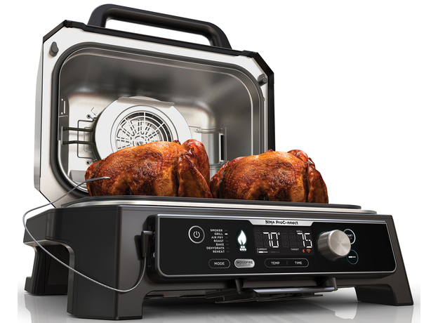 Гриль кухонный Ninja Woodfire Pro Connect XL Electric BBQ Grill & Smoker OG901 синий - изображение 18