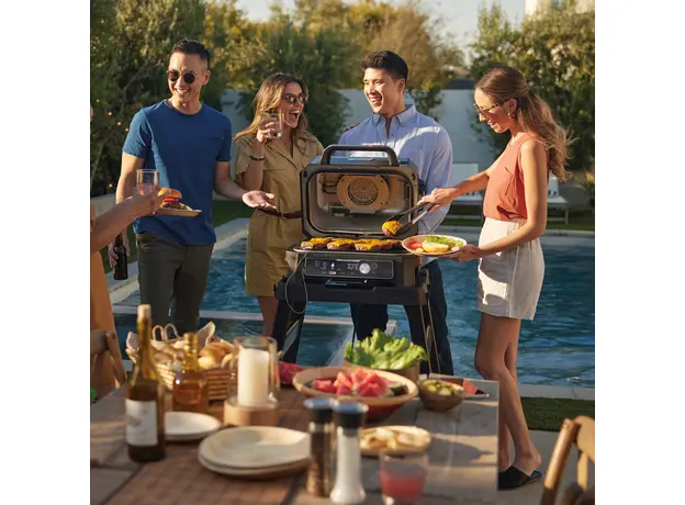 Гриль кухонный Ninja Woodfire Pro Connect XL Electric BBQ Grill & Smoker OG901 синий - изображение 22