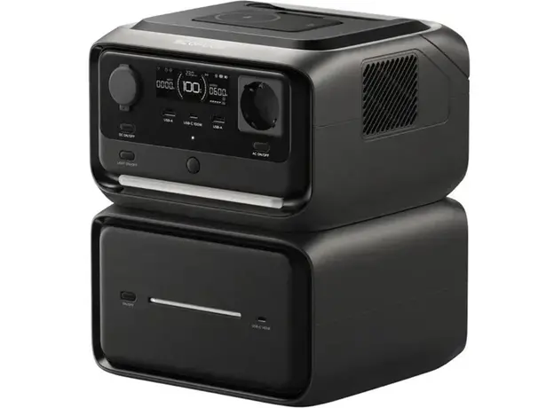 Зарядная станция EcoFlow RIVER 3 Max Plus Wireless / 600 Вт / 858 Вт⋅ч / LiFePO4 (EFRIVER3MP-Wireless-EU-CBOX) 