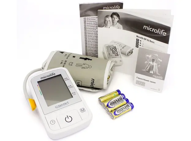 Тонометр автоматический Microlife BP A2 Basic с адаптером, большая манжета - изображение 5