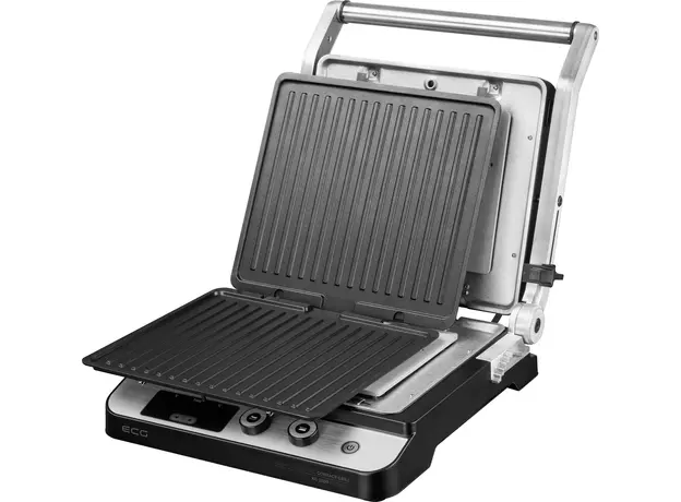 Контактный гриль (прижимной) ECG KG 1000 Gourmet нержавейка - изображение 6