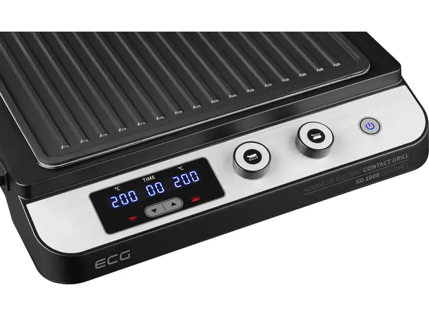 Контактный гриль (прижимной) ECG KG 1000 Gourmet нержавейка - изображение 9