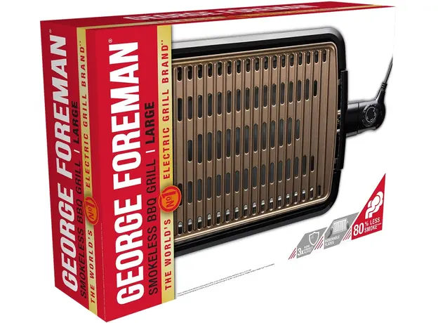 Гриль-барбекю George Foreman Smokeless BBQ Grill Large 25850-56 черный - изображение 19