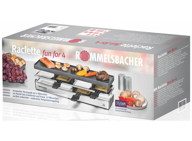 Раклетница Rommelsbacher RC 800 Fun for 4 - изображение 3