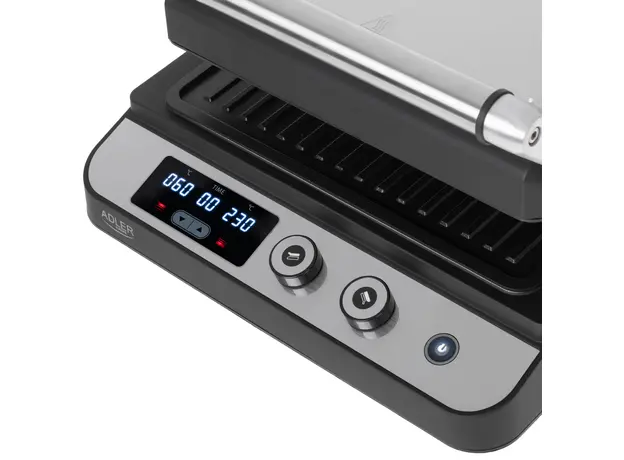 Контактный гриль (прижимной) Adler AD 3059 Stainless steel Black (5903887807937) - изображение 10