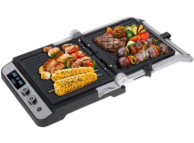 Контактный гриль (прижимной) Adler AD 3059 Stainless steel Black (5903887807937) - изображение 11