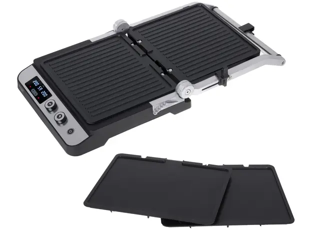 Контактный гриль (прижимной) Adler AD 3059 Stainless steel Black (5903887807937) - изображение 12