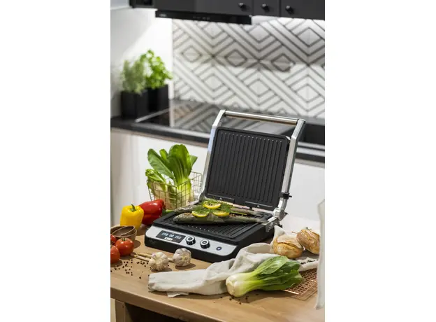 Контактный гриль (прижимной) Adler AD 3059 Stainless steel Black (5903887807937) - изображение 18