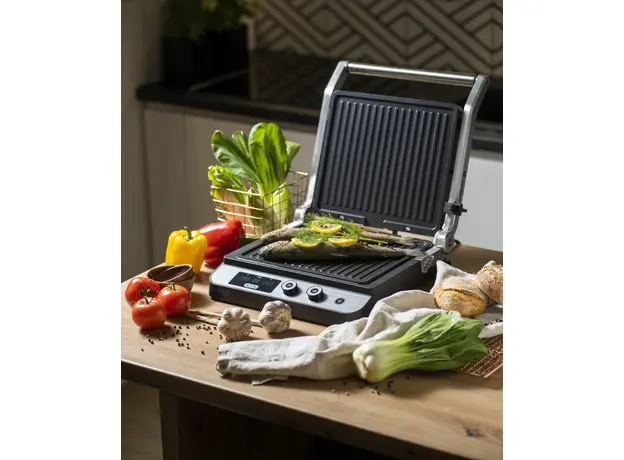 Контактный гриль (прижимной) Adler AD 3059 Stainless steel Black (5903887807937) - изображение 20