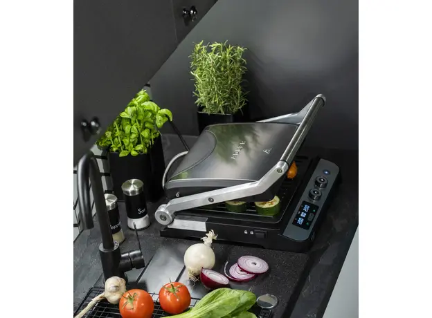 Контактный гриль (прижимной) Adler AD 3059 Stainless steel Black (5903887807937) - изображение 21