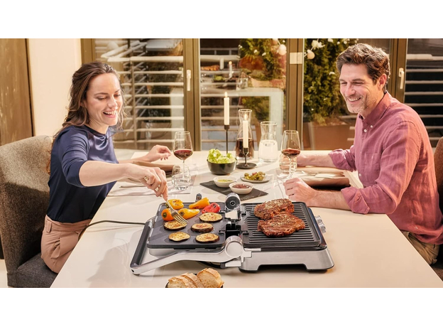 Контактный гриль (прижимной) Braun MultiGrill 9 Contact grill CG 9043 нержавейка (CG9043) - изображение 3