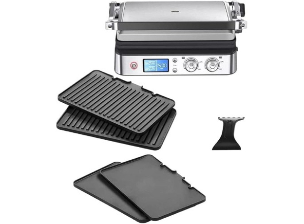 Контактный гриль (прижимной) Braun MultiGrill 9 Contact grill CG 9043 нержавейка (CG9043) - изображение 7