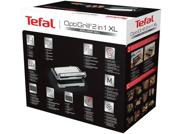 Контактный гриль (прижимной) TEFAL OptiGrill XL GC782D30 - изображение 17