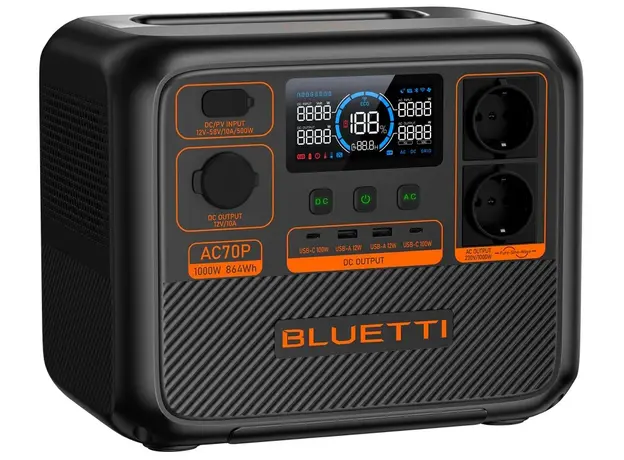 Зарядная станция Bluetti AC70P / 1000 Вт / 864 Вт⋅ч / LiFePO4 (PB931378) - изображение 3