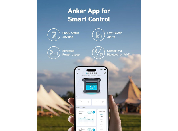 Зарядная станция Anker Solix F1500 / 1842 Вт / 1536 Вт⋅ч / LiFePO4 (A1772311) - изображение 7