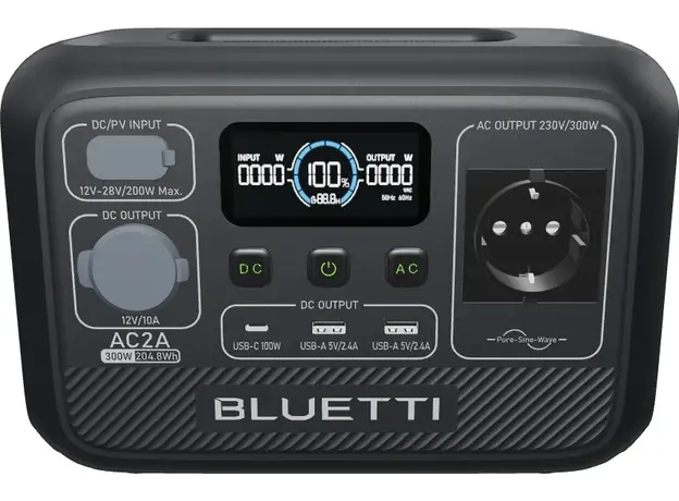 Зарядная станция Bluetti AC2A / 300 Вт / 204.8 Вт⋅ч / LiFePO4 - изображение 4