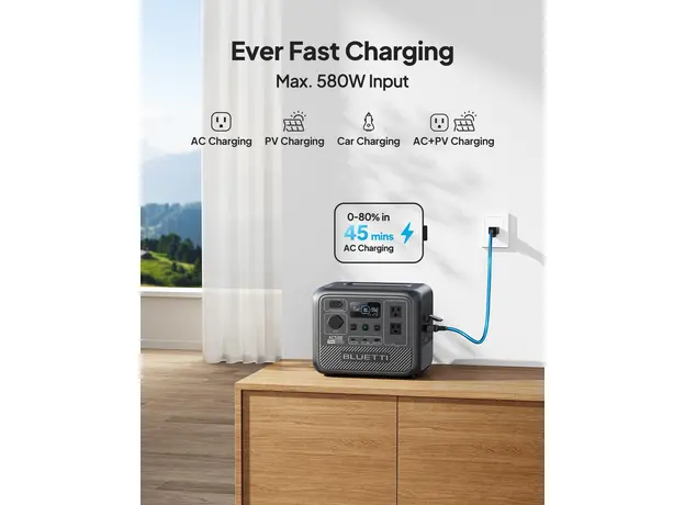 Зарядная станция Bluetti AC50B / 700 Вт / 448 Вт⋅ч / LiFePO4 (PB931484) - изображение 5