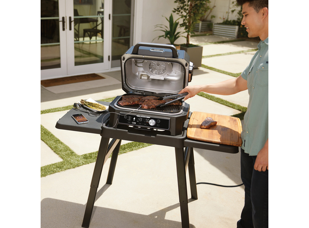 Гриль кухонный Ninja Woodfire Pro Connect XL Electric BBQ Grill & Smoker OG901 синий - изображение 12