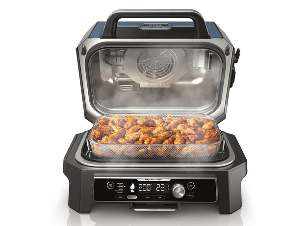 Гриль кухонный Ninja Woodfire Pro Connect XL Electric BBQ Grill & Smoker OG901 синий - изображение 2