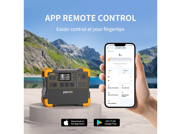 Зарядная станция Pecron E1500LFP / 2200 Вт / 1536 Вт⋅ч / LiFePO4 (E1500LFP) - изображение 14