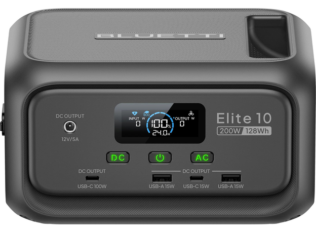 Зарядная станция Bluetti Elite 10 / 200 Вт / 128 Вт⋅ч / LiFePO4 (P-EL10-EU-GY-BL-010) - изображение 5