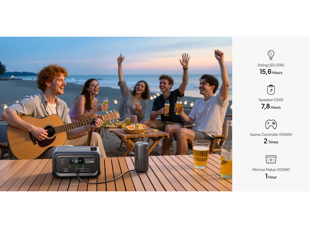 Зарядная станция Bluetti Elite 10 / 200 Вт / 128 Вт⋅ч / LiFePO4 (P-EL10-EU-GY-BL-010) - изображение 16