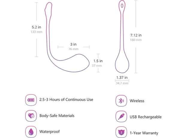 Вибратор-яйцо Lovense Lush 2 для стимуляции точки G (SO4083) - изображение 18