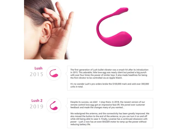 Вибратор-яйцо Lovense Lush 2 для стимуляции точки G (SO4083) - изображение 20