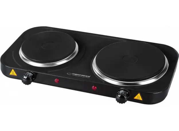 Настольная плита электрическая ESPERANZA EKH007K двухконфорочная 