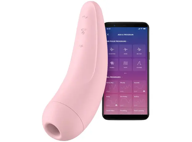 Вибратор Satisfyer Curvy 2+ Pink с воздушным давлением 